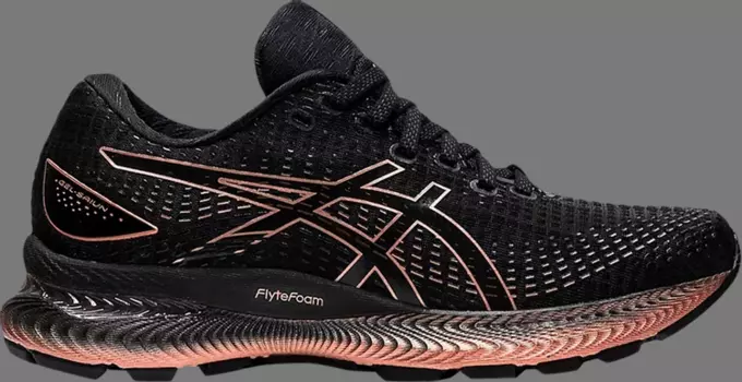 Кроссовки wmns gel saiun 'black rose gold' Asics, черный