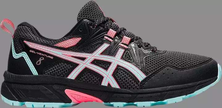 Кроссовки wmns gel venture 8 'black clear blue' Asics, черный