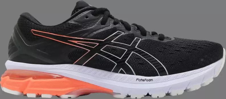 Кроссовки wmns gt 2000 9 wide 'black lilac opal' Asics, черный