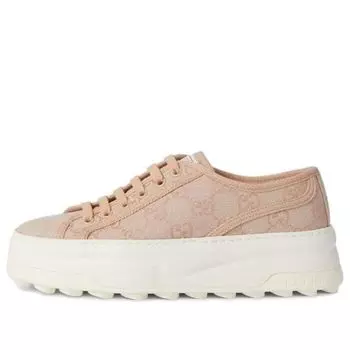 Кроссовки (WMNS) Gucci GG Leather Sneakers 'Neutral', розовый