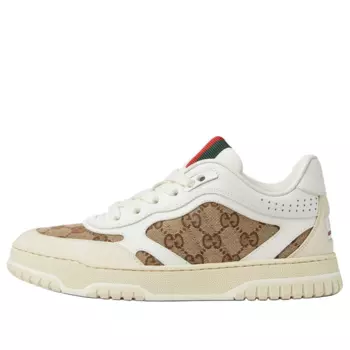 Кроссовки (WMNS) Gucci Re-Web 'GG Canvas White Beige', белый
