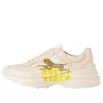 Кроссовки (WMNS) Gucci Rhyton 'Yellow Tiger', бежевый