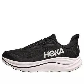 Кроссовки (WMNS) HOKA ONE ONE Clifton 10 Wide 'Black White', черный