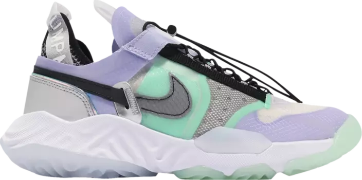 Кроссовки Wmns Jordan Delta Breathe Purple Brilliant Green, белый