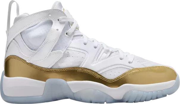 Кроссовки Wmns Jumpman Two Trey 'White Metallic Gold', белый