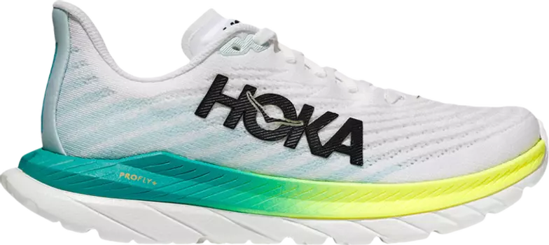 Кроссовки Wmns Mach 5 Wide 'White Blue Glass', белый