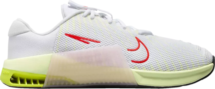 Кроссовки Wmns Metcon 9 'White Volt Crimson', белый
