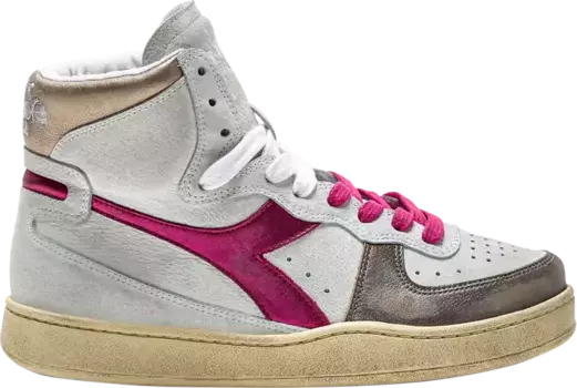 Кроссовки Wmns Mi Basket 'Metal - White Fuchsia Red', белый