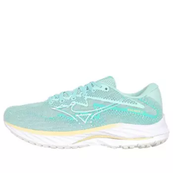 Кроссовки (WMNS) Mizuno Wave Rider 27 4E Wide 'Mint Green White', зеленый