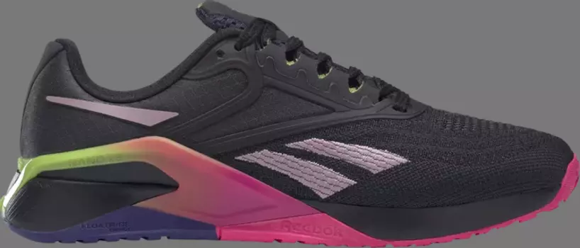 Кроссовки wmns nano x2 'black infused lilac gradient' Reebok, черный