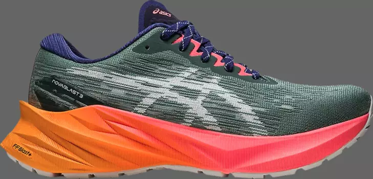 Кроссовки wmns novablast 3 tr 'nature bathing - papaya' Asics, серый