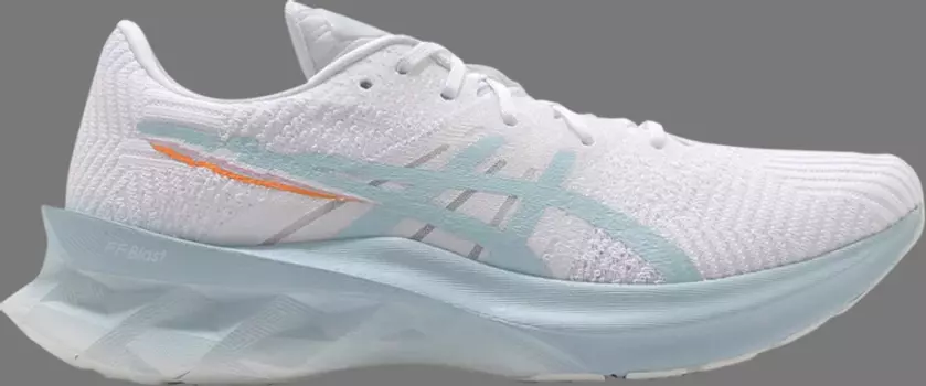 Кроссовки wmns novablast 'pixel noise - white aqua angel' Asics, белый