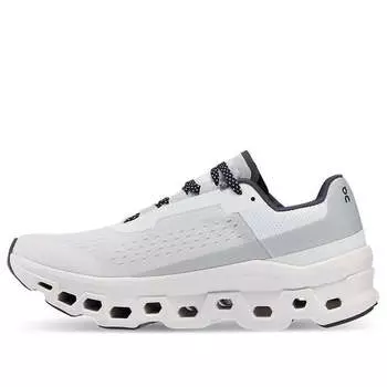 Кроссовки (WMNS) On Running Cloudmonster 'White Black Gray', белый