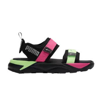 Кроссовки Wmns RS-Sandal 'Glow in the Dark - Black Pink Lime', черный