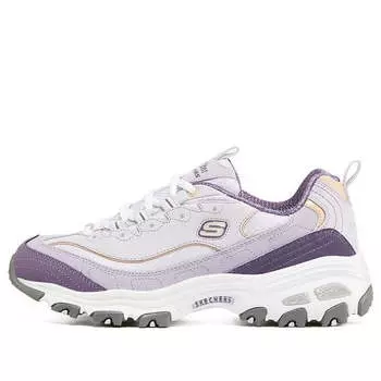 Кроссовки (WMNS) Skechers D'Lites 1.0 Low-Top Running Shoes White/Purple, белый