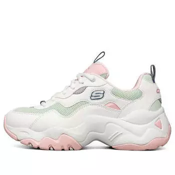 Кроссовки (WMNS) Skechers D'Lites 3.0 Low-Top Running Shoes White/Pink/Blue, белый