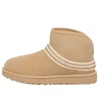 Кроссовки (WMNS) UGG Classic Mini Crescent 'Mustard Seed', коричневый
