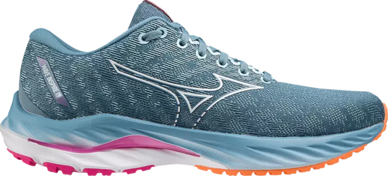 Кроссовки Wmns Wave Inspire 19 Wide 'Dazzling Blue', синий