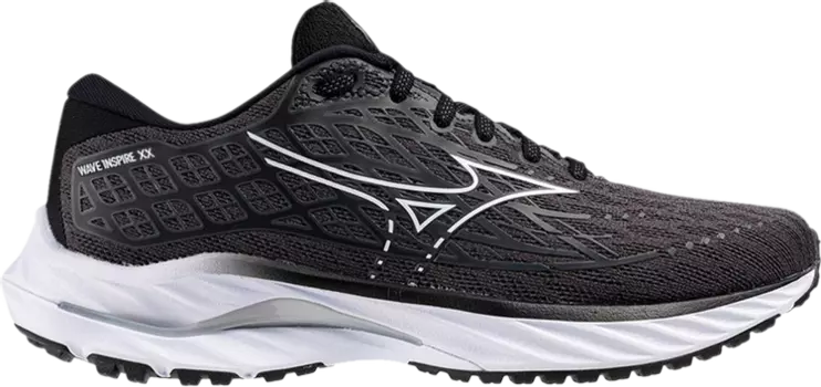 Кроссовки Wmns Wave Inspire 20 Wide 'Ebony White', черный