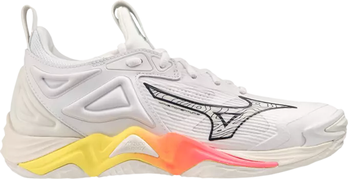 Кроссовки Wmns Wave Momentum 3 'Snow White High Vis Pink', белый