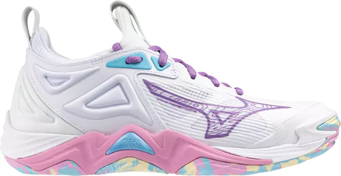 Кроссовки Wmns Wave Momentum 3 'White Pink Tetra', белый