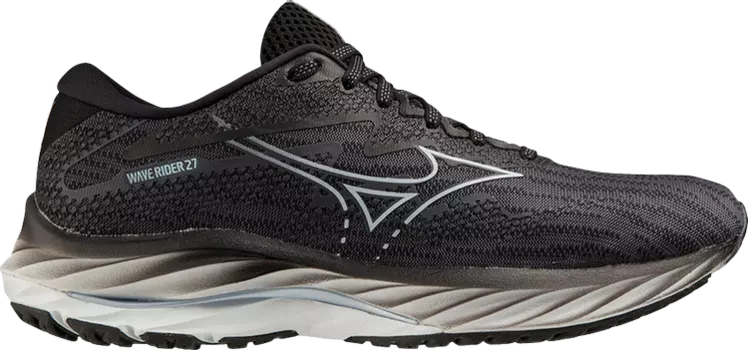 Кроссовки Wmns Wave Rider 27 Wide 'Ebony Snowcrest', черный