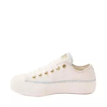 Кроссовки Womens Converse Chuck Taylor All Star Lo Lift Stitch Sitch Sneaker, цвет Egret/Sky