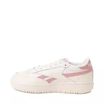 Кроссовки Womens Reebok Club C Double Athletic Shoe, цвет Chalk/Smokey Rose