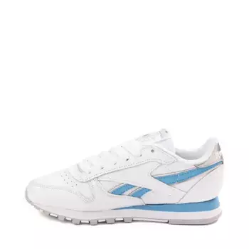 Кроссовки Womens Reebok x Angel Classic Leather Athletic Shoe, цвет Silver/Always Blue/White