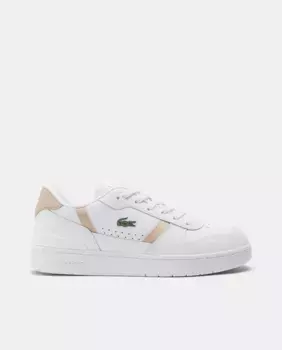 Кроссовки womens T-Clip Lacoste, белый/бежевый
