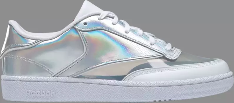 Кроссовки wonder woman 1984 x club c 85 'air flight' Reebok, серебряный