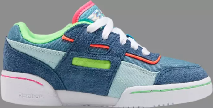 Кроссовки wonder woman 1984 x workout plus j '80's glam' Reebok, синий