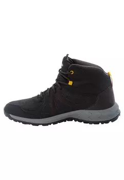 Кроссовки WOODLAND TEXAPORE MID M Jack Wolfskin, цвет black burly yellow xt