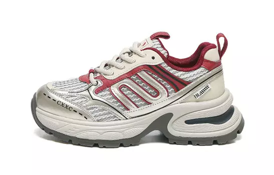 Кроссовки WOOS BOBO Chunky Sneakers Women's Low-top, серый