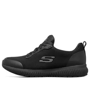 Кроссовки work: squad slip resistant 'black' Skechers, черный