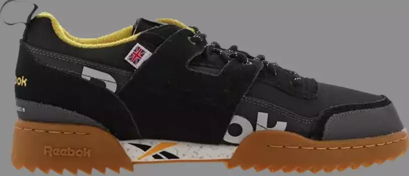 Кроссовки workout plus altered 'black fierce gold' Reebok, черный