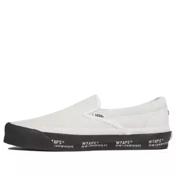 Кроссовки wtaps x classic slip-on lx 'white black' Vans, белый