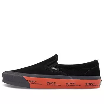 Кроссовки wtaps x og classic slip-on lx 'black red' Vans, черный