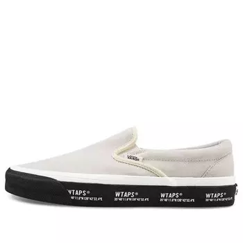 Кроссовки wtaps x og classic slip-on lx 'grey black' Vans, серый