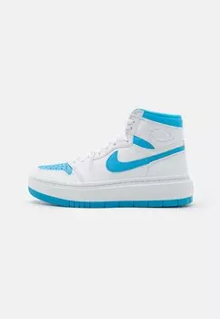 Кроссовки высокие AIR JORDAN 1 ELEVATE , цвет white/dark powder blue/white