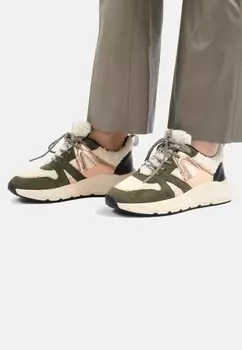 Кроссовки высокие CAROCEL Posh by Poelman, цвет green with combination