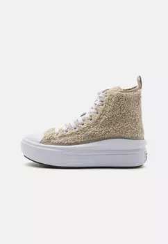 Кроссовки высокие CHUCK TAYLOR ALL STAR PLATFORM MOVE WARM WINTER ESSENTIALS TEENS UNISEX Converse, цвет beach stone/white/black
