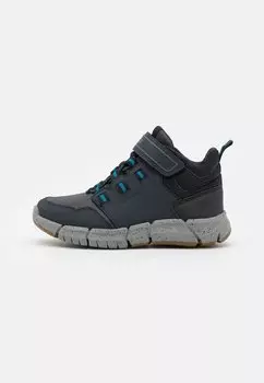 Кроссовки высокие FLEXYPER BOY ABX Geox, цвет navy/petrol