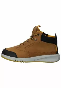 Кроссовки высокие J AERANTER ABX Geox, цвет brown dk yellow cf