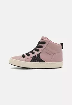 Кроссовки высокие KALISPERA GIRL Geox, цвет antique rose/black