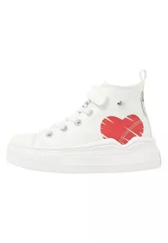 Кроссовки высокие KAYA FLOW MID British Knights, цвет off white red heart