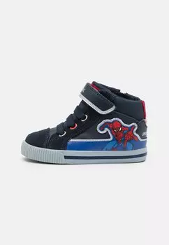 Кроссовки высокие MARVEL SPIDERMAN KILWI BOY Geox, цвет navy/royal