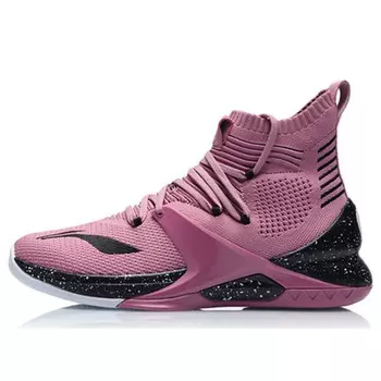 Кроссовки высокие розовые Li-Ning, розовый
