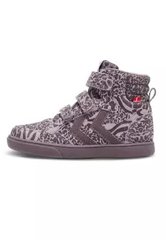 Кроссовки высокие STADIL PRINT JR Hummel, цвет sparrow