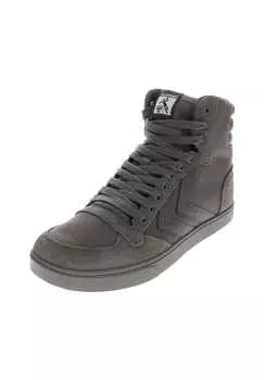 Кроссовки высокие тонкие stadil тональные высокие Hummel, цвет 2600 castlerock